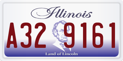 IL license plate A329161