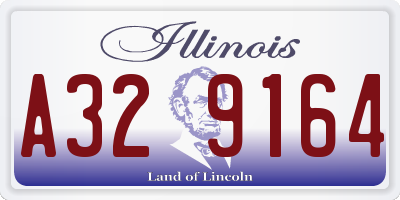IL license plate A329164
