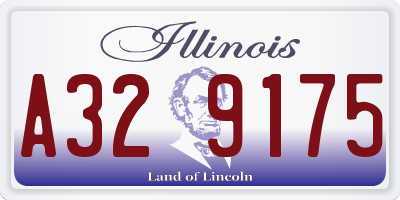IL license plate A329175