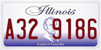 IL license plate A329186