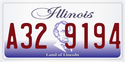 IL license plate A329194