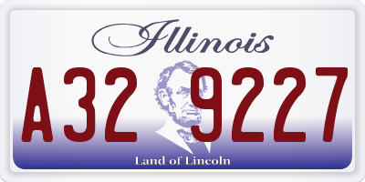IL license plate A329227