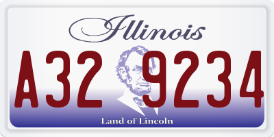 IL license plate A329234