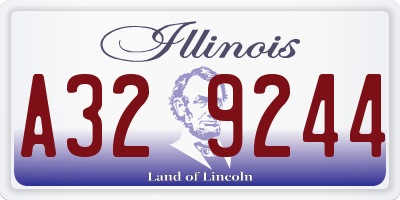 IL license plate A329244