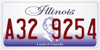 IL license plate A329254