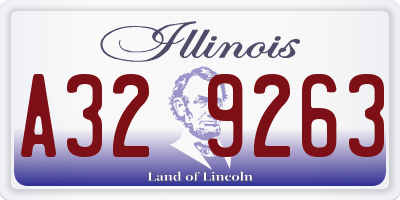 IL license plate A329263