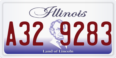 IL license plate A329283