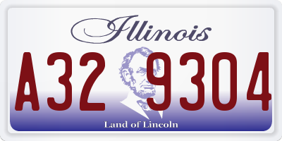 IL license plate A329304