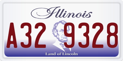IL license plate A329328