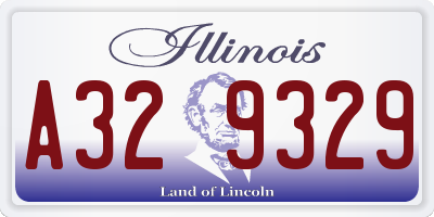 IL license plate A329329