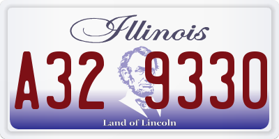 IL license plate A329330