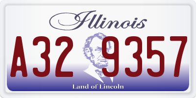 IL license plate A329357