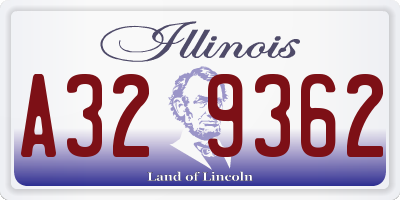 IL license plate A329362
