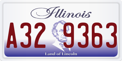 IL license plate A329363