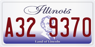 IL license plate A329370