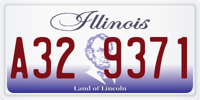 IL license plate A329371