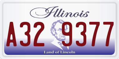 IL license plate A329377