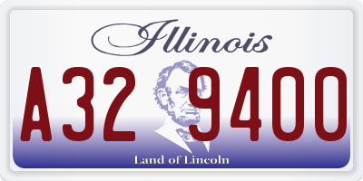IL license plate A329400