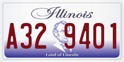 IL license plate A329401