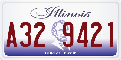 IL license plate A329421