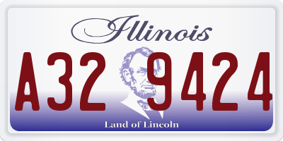 IL license plate A329424