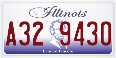 IL license plate A329430
