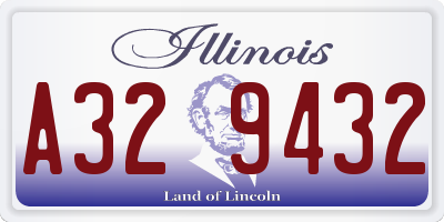 IL license plate A329432