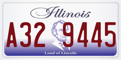IL license plate A329445
