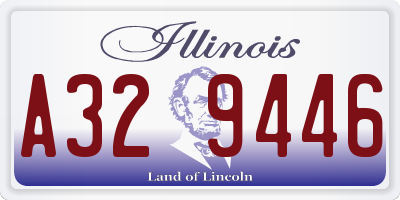 IL license plate A329446
