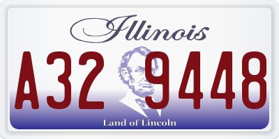 IL license plate A329448