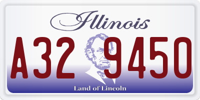 IL license plate A329450