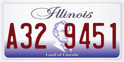 IL license plate A329451