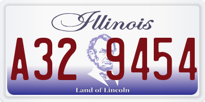 IL license plate A329454