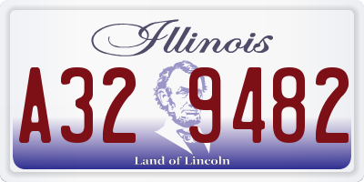 IL license plate A329482