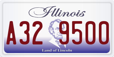 IL license plate A329500