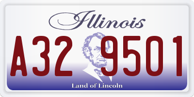 IL license plate A329501