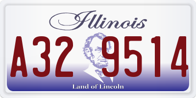 IL license plate A329514