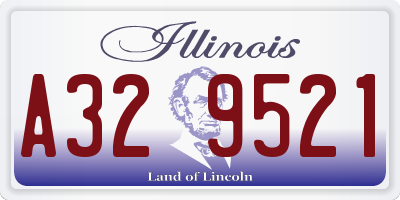 IL license plate A329521
