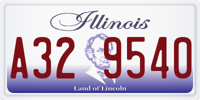 IL license plate A329540