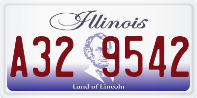 IL license plate A329542