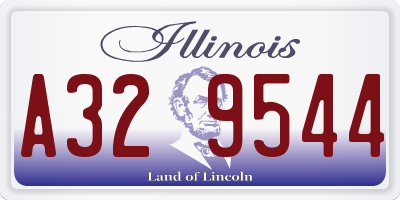 IL license plate A329544