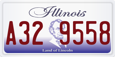 IL license plate A329558