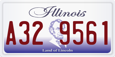 IL license plate A329561