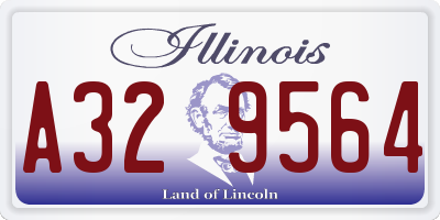 IL license plate A329564