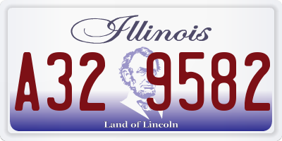 IL license plate A329582