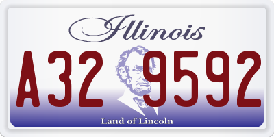IL license plate A329592