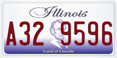 IL license plate A329596