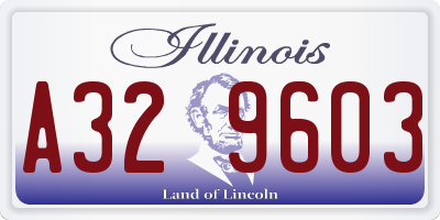 IL license plate A329603