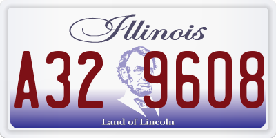 IL license plate A329608
