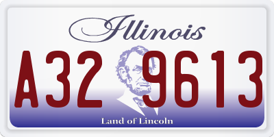 IL license plate A329613